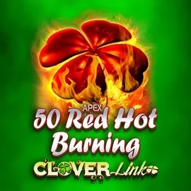 50 Red Hot Burning Clover Links casino game by Novomatic – featured logo at Azurslot Casino