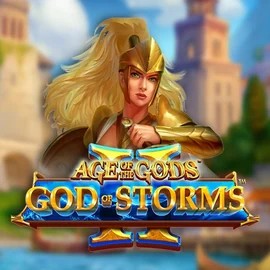 Age Of The Gods: God Of Storms 2 logo by Playtech at Azurslot Casino