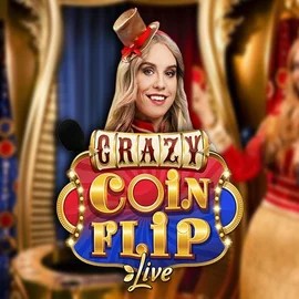 Try Crazy Coin Flip slot by Evolution on azurslotcasino.net – logo image