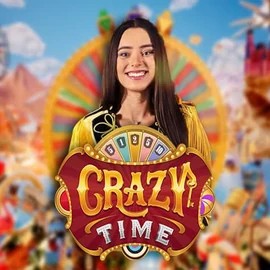 Official Live Casino logo: Crazy Time by Evolution at Azurslot Casino