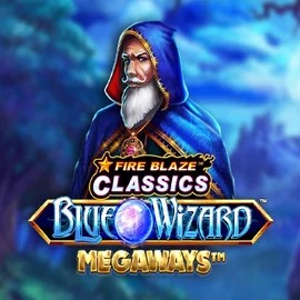 Play Fire Blaze Blue Wizard Megaways slot by Rarestone Gaming on azurslotcasino.net