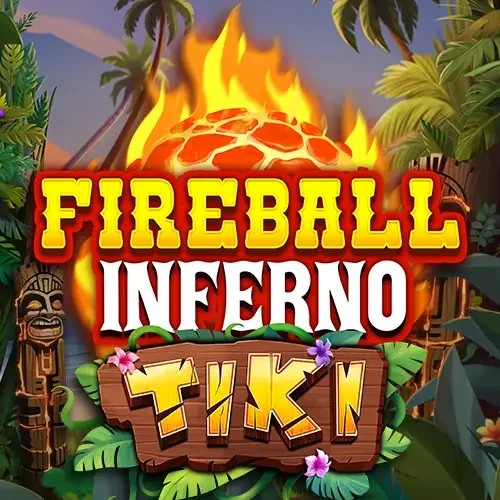 Fireball Inferno Tiki logo by NetEnt at Azurslot Casino
