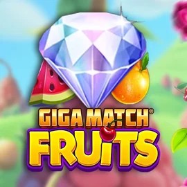 Giga Match Fruits online game logo by RubyPlay on azurslotcasino.net