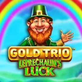 Gold Trio Leprechaun's Luck by Playtech, showcased at azurslotcasino.net – game logo