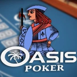 Poker logo of Oasis Poker from Nucleus Gaming at Azurslot Casino