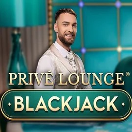 Privé Lounge Blackjack online game logo by Pragmatic Play on azurslotcasino.net