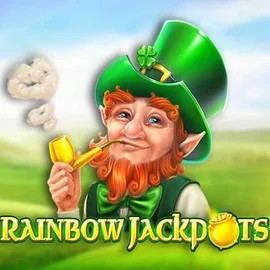 Rainbow Jackpots slot visual from Red Tiger Gaming available on azurslotcasino.net
