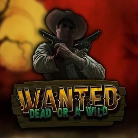 Wanted Dead or a Wild slot logo by Hacksaw Gaming at Azurslot Casino